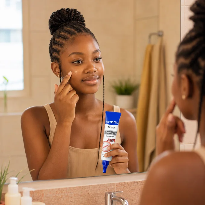 Utilisation quotidienne du gel cicatrices